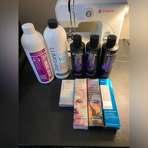 Hair Color, Lightener, Toner and Developer Bundle